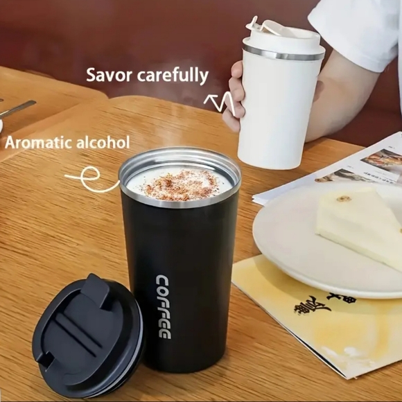 Coffee Tumbler - Medium Sized Green - Picture 13 of 14